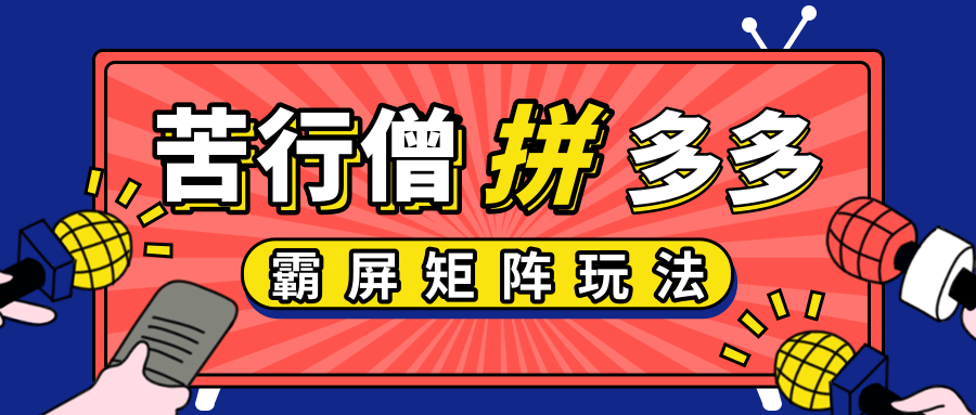 苦行僧拼多多店铺运营实操，拼多多霸屏矩阵玩法，低价引流实操技巧插图