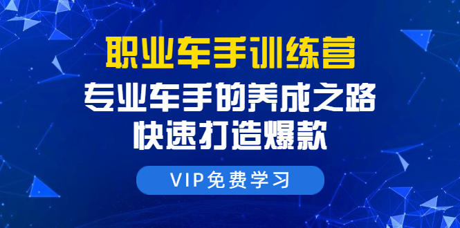 直通车训练营课程：专业车手的养成之路，快速打造爆款（8节-无水印直播...插图