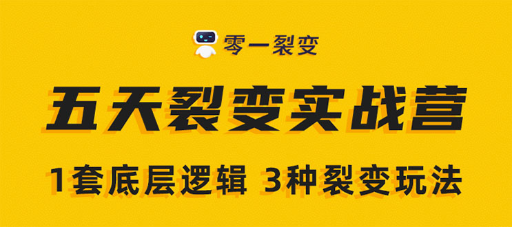 《5天裂变实战训练营》1套底层逻辑+3种裂变玩法，2020下半年微信裂变玩...插图