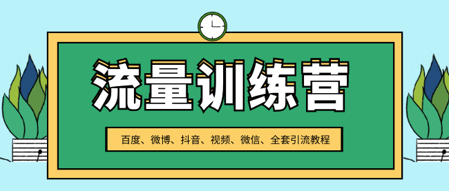 流量训练营，百度、微博、抖音、视频、微信全套引流教程（原价2980元）...插图