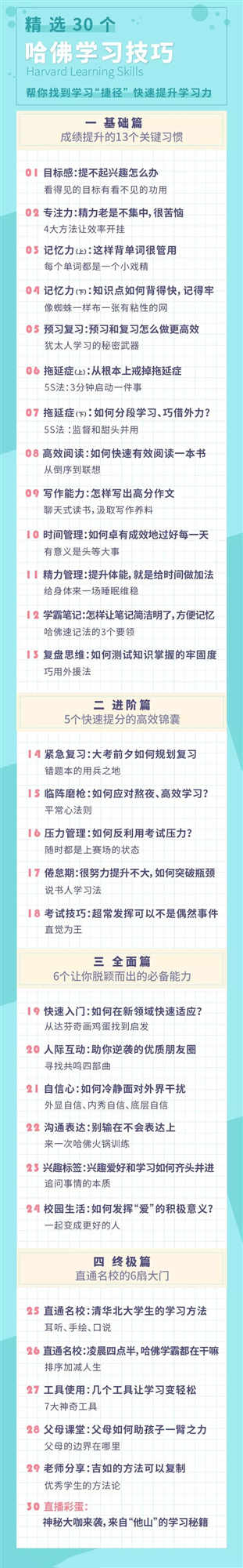 许吉如 30个哈佛学霸高效学习法，打造超强学习力插图