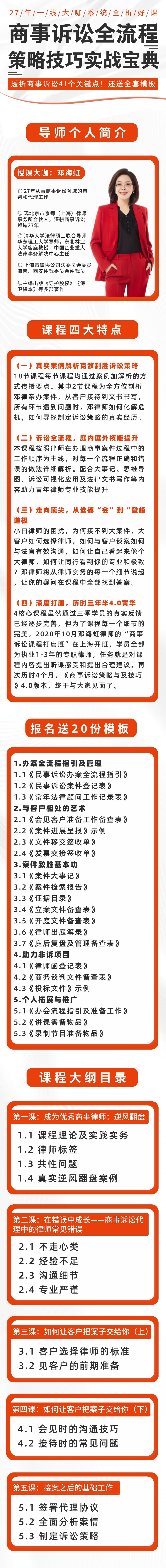 商事诉讼全流程策略与技巧实战宝典【邓海虹】插图