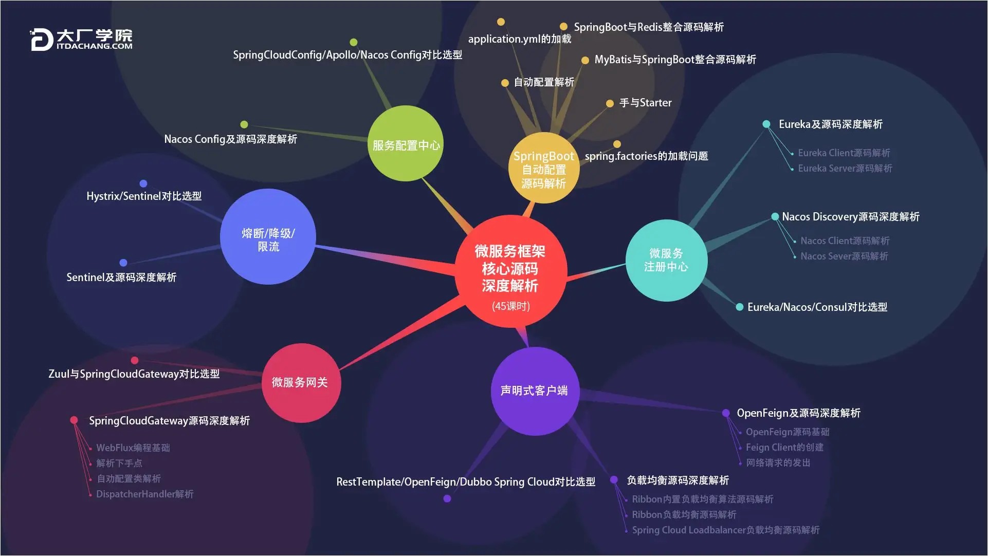 【大厂学苑】微服务框架核心源码深度解析视频课程（视频+资料+代码）插图