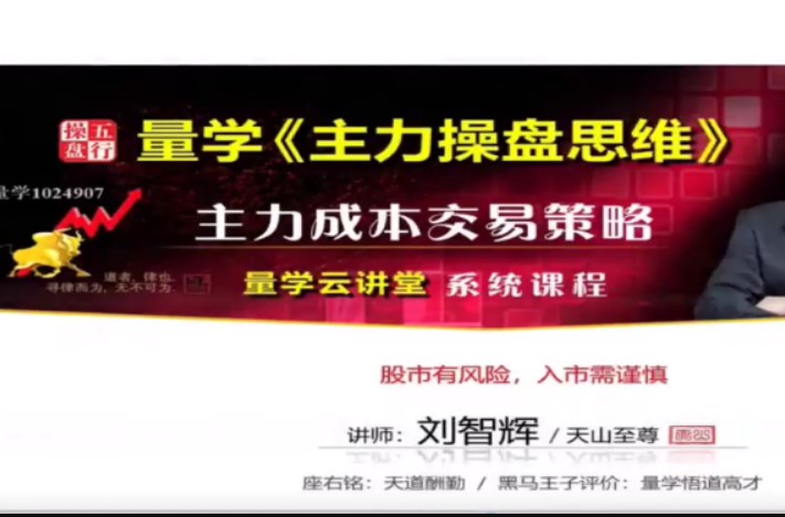 2022年量学云讲堂刘智辉《量学识庄·伏击涨停》第33期(主课+收评)插图