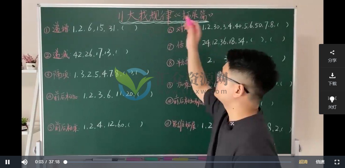 抖音厉老师四年级系统数学思维课，思维提升必学的思维提升课插图2