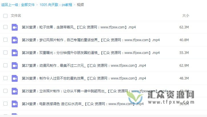 向天歌ps基础实例教程30讲(赠PS大礼包+素材) 百度云下载插图3