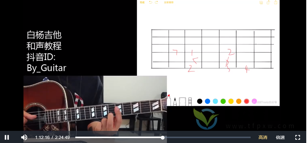 抖音白杨吉他教程（白杨理论课程第一期+白杨吉他和声第二期）插图3