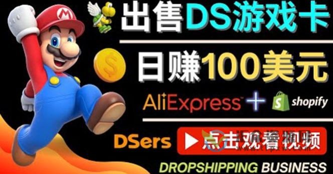 Shopify+Dsers出售DS游戏卡，日赚100美刀+插图