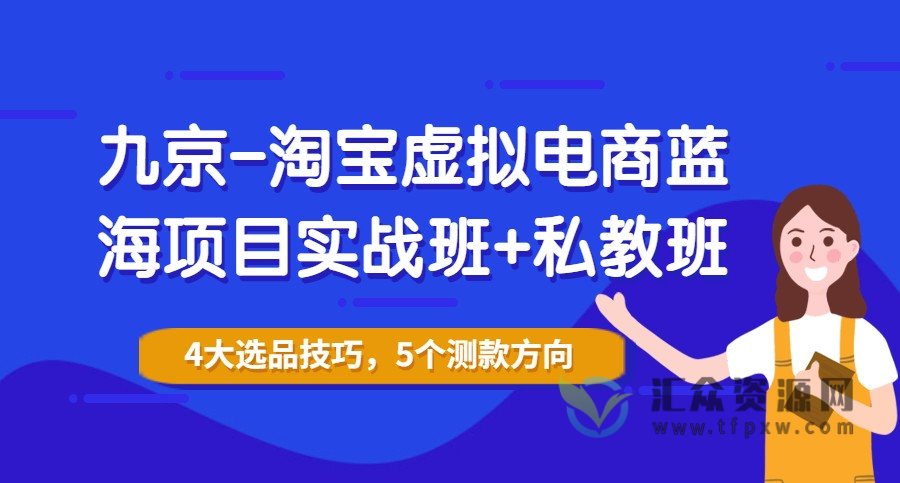 九京-淘宝虚拟电商蓝海项目实战班+私教班视频课程插图