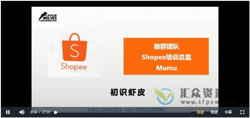 shopee虾皮运营全套视频课程20讲插图