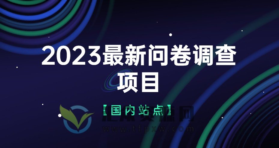 2023最新问卷调查项目【国内站点】插图