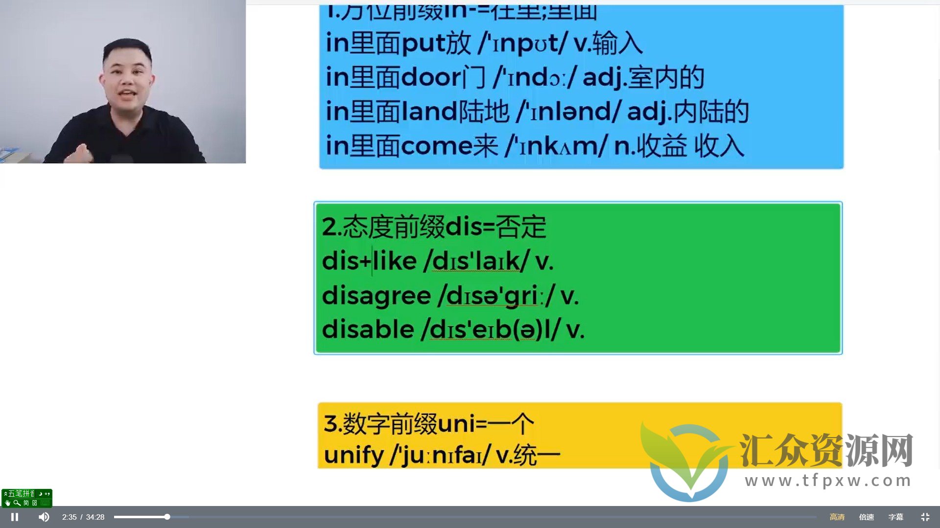 曹林权单词速记方法课 曹林权思维导图单词大课（视频课+课件）插图1