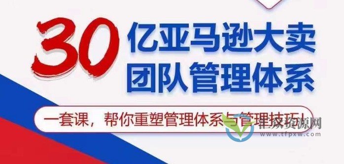 30亿亚马逊大卖团队管理体系，一套课帮你重塑管理体系与管理技巧插图