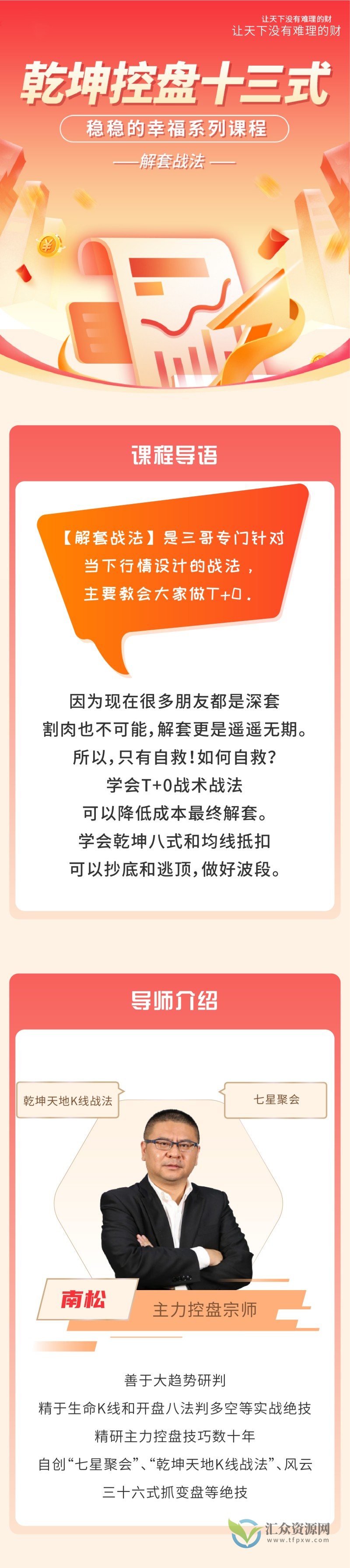 南松乾坤控盘十三式，稳稳的幸福系列课程，T+0解套战法插图